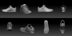 3d model of reebok sports shoe