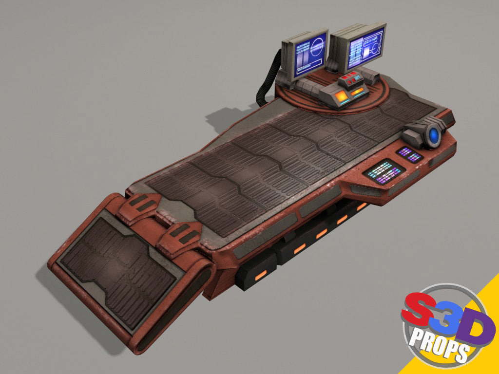 3d model scifi repair table