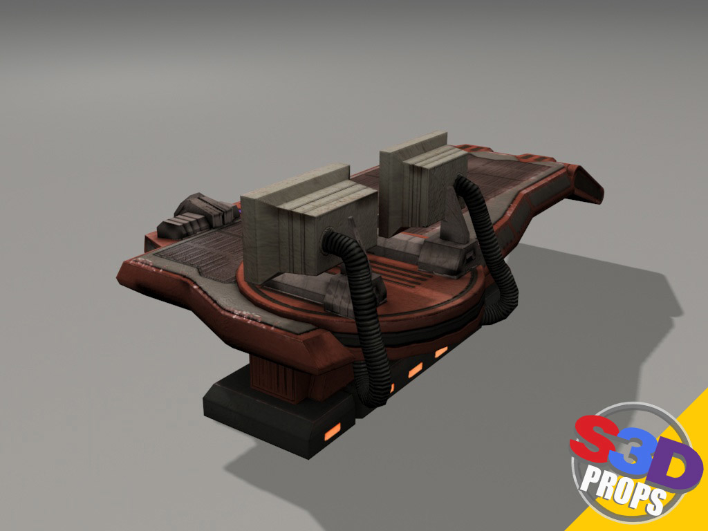 3d model scifi repair table