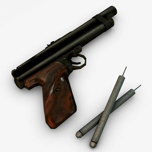 tranquilizer gun games 3d model