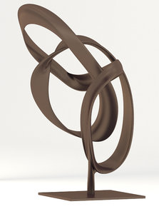 abstract bronze sculpture obj