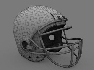 3ds football helmet