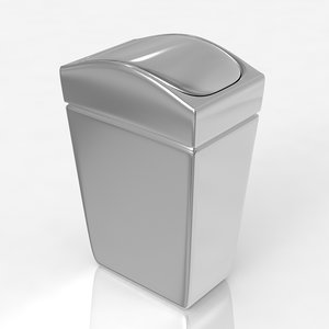 free trashcan 3d model
