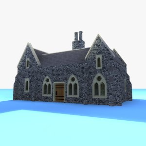 3ds max gothic medieval house
