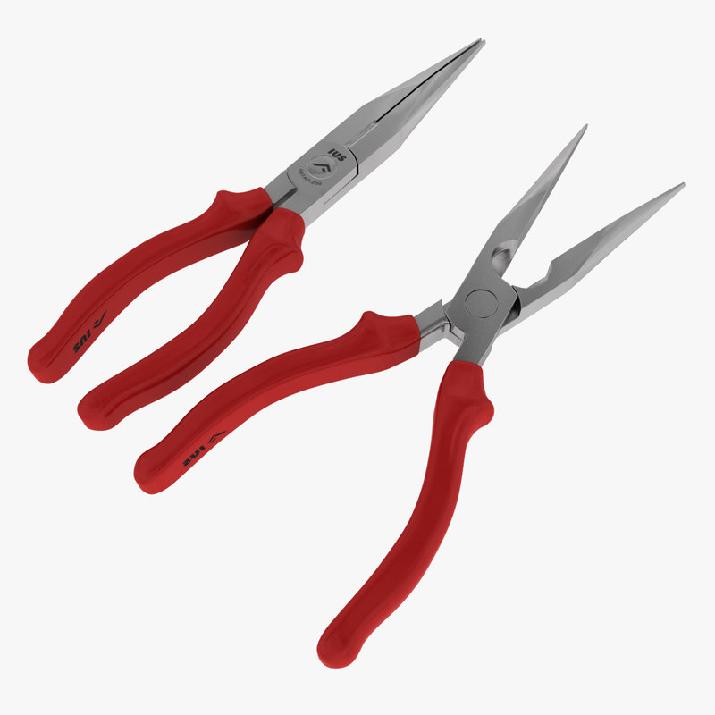 needle nose pliers 3d model