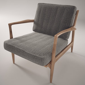 selig armchair midcentury chair 3d model