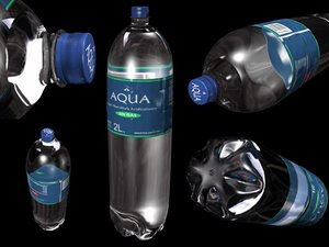 bottle water 3d model
