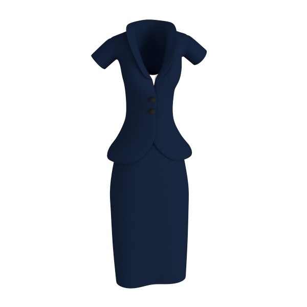 3ds female business suit