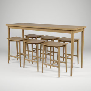 jonas oak hb-505 table 3d model