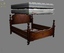 3ds max wooden bed