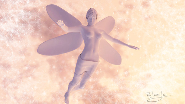 medium clay fairy rigged 3d obj