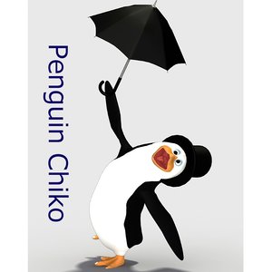 3d poser penguin model