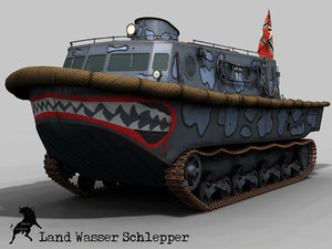 3ds max amphibious tank