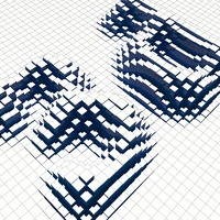 3d wall shape extruded model