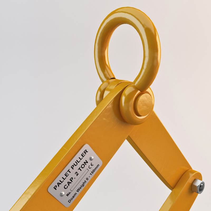 pallet puller clamp 3d model