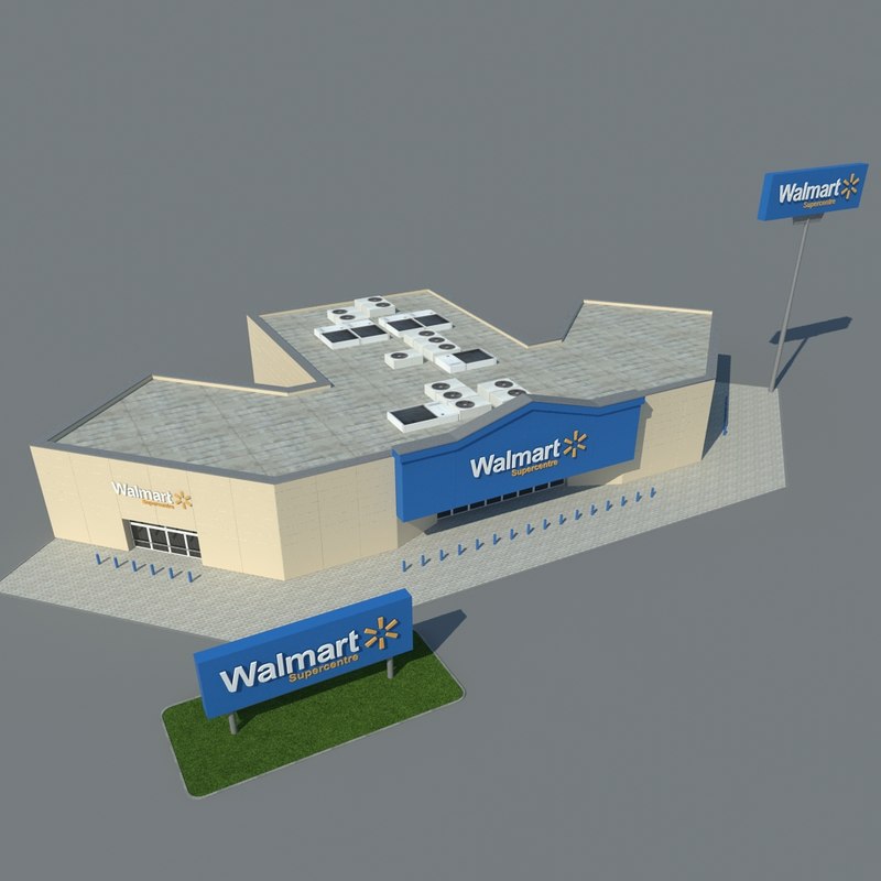 3d model walmart centere