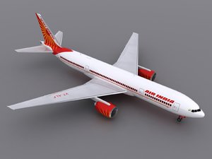 3d model of aircraft air india