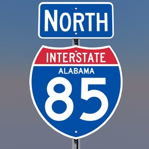 interstate 85 signs 3d c4d