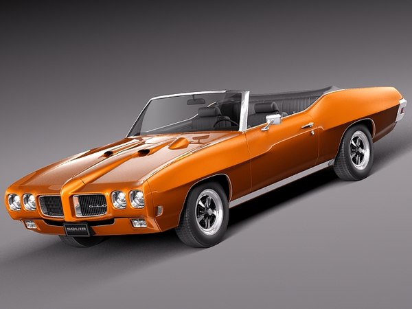 modelo 3d Pontiac GTO 1970 Convertible - TurboSquid 737814