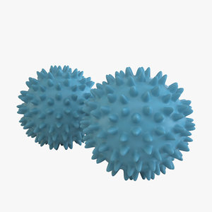 3d model of plastic laundry balls