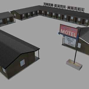 3d model motel