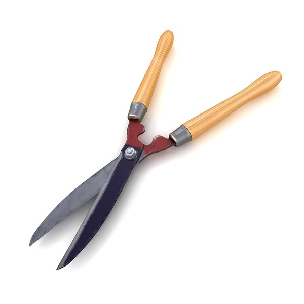 3d gardening shears model