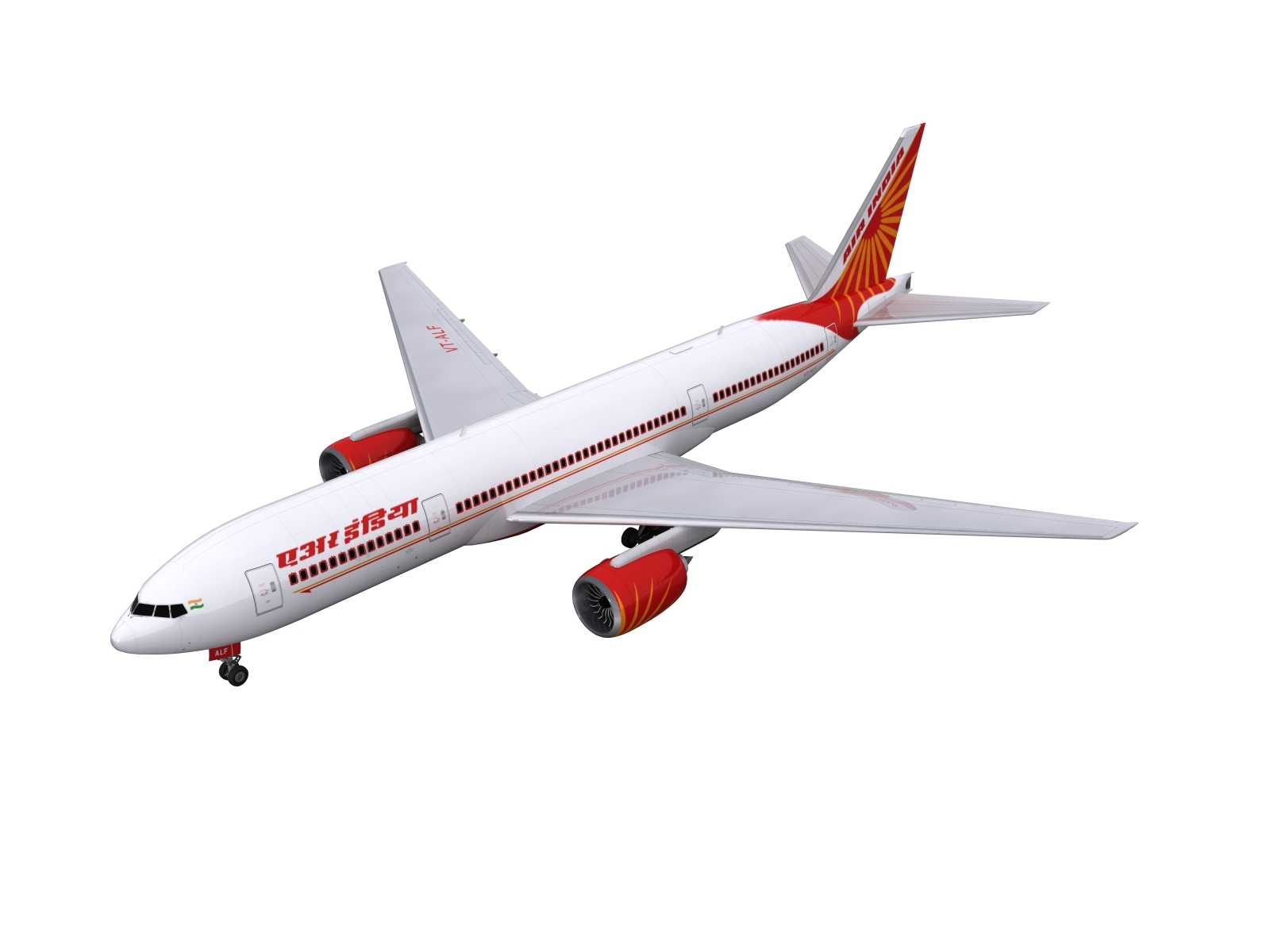 3d model of aircraft air india