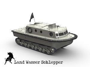 amphibious panzer 3d max