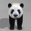 realistic panda 3d model