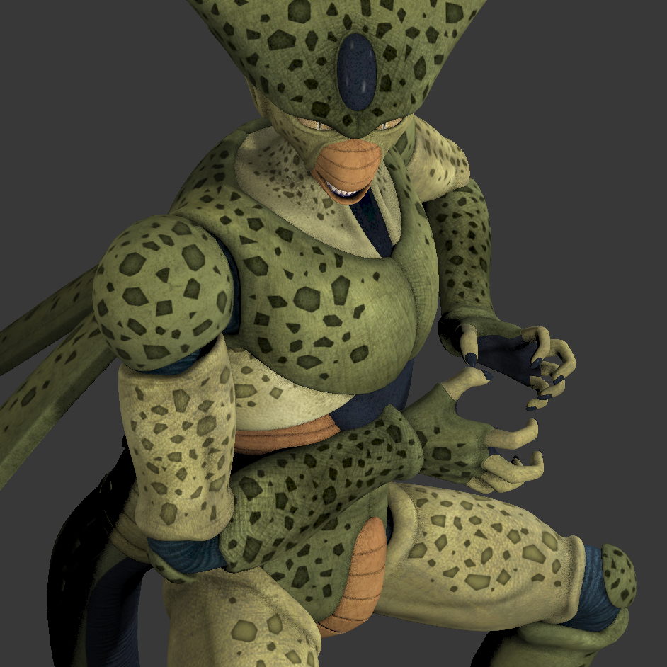 dragon ball cell rigged max