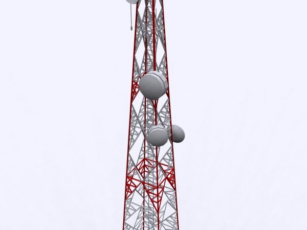 Free Communication Tower 3d Model