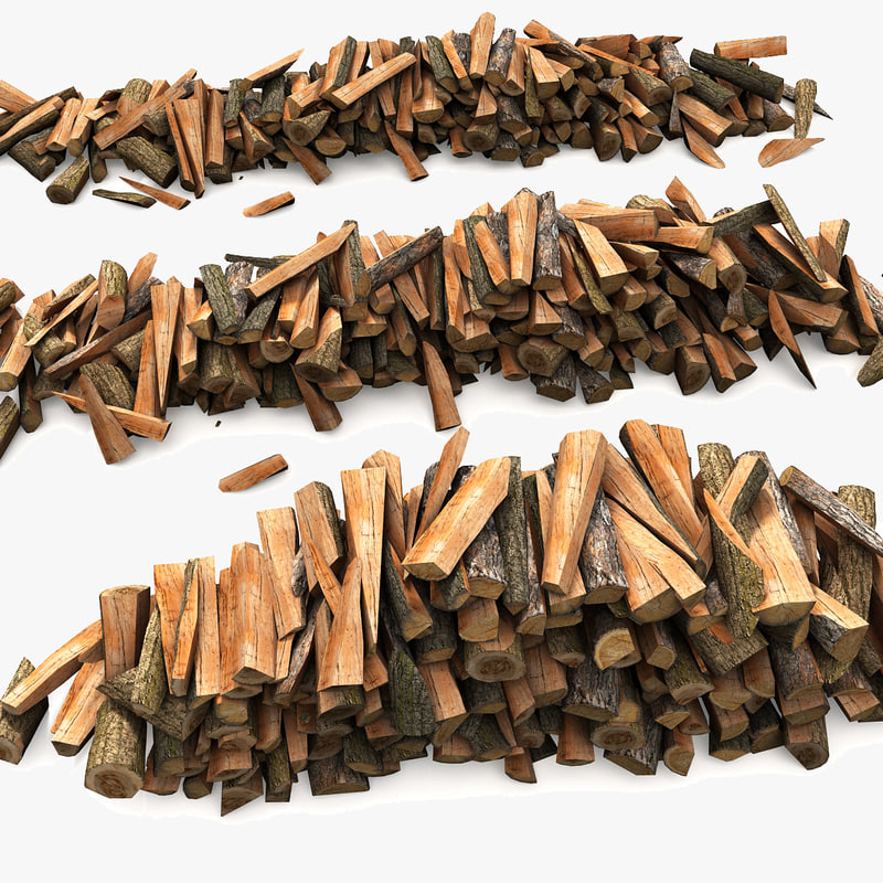 3d model firewood lumber timber