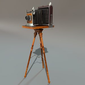3d model antique camera