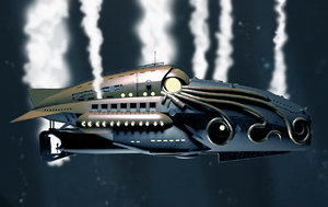 nautilus submarine comic league 3d 3ds
