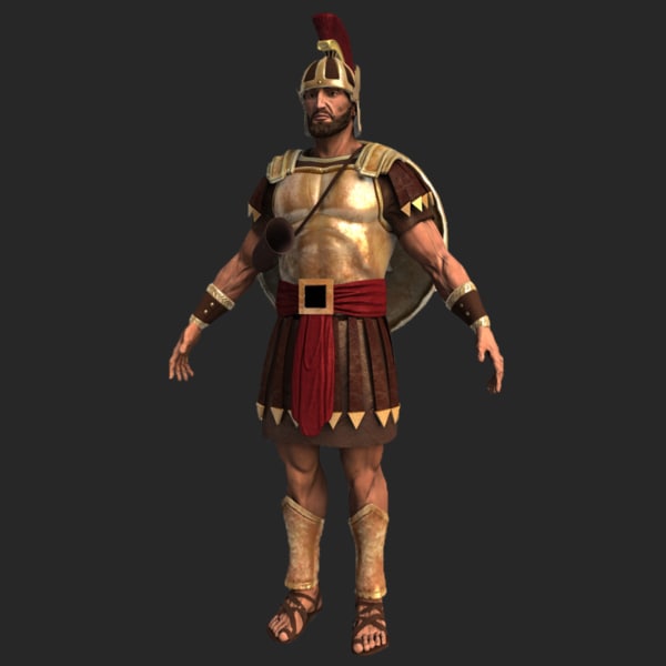 3d model of roman soldier
