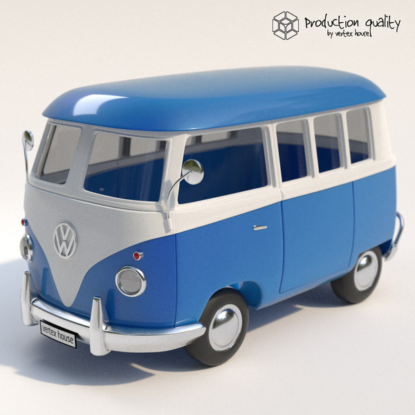 modèle 3D de Volkswagen Toy Van 
