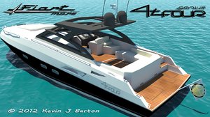 3d yacht modeled texturing