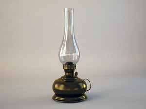 3d model oil lamp