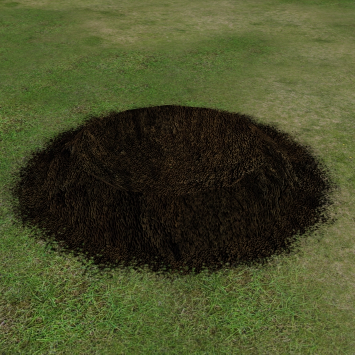 3d model of bomb craters