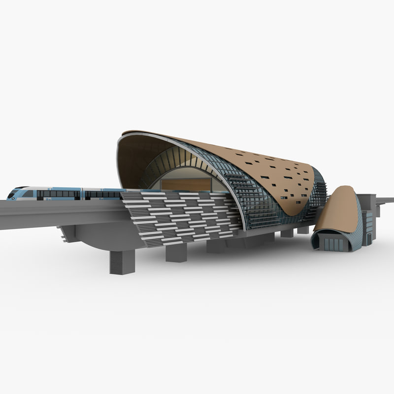 Dubai Metro 3d Model