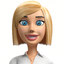 3d model cartoon character business woman