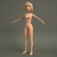 3d model cartoon character business woman