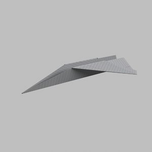 paper airplane obj