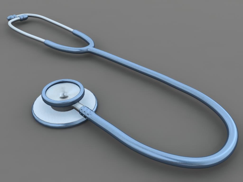 medical stethoscope 3d model