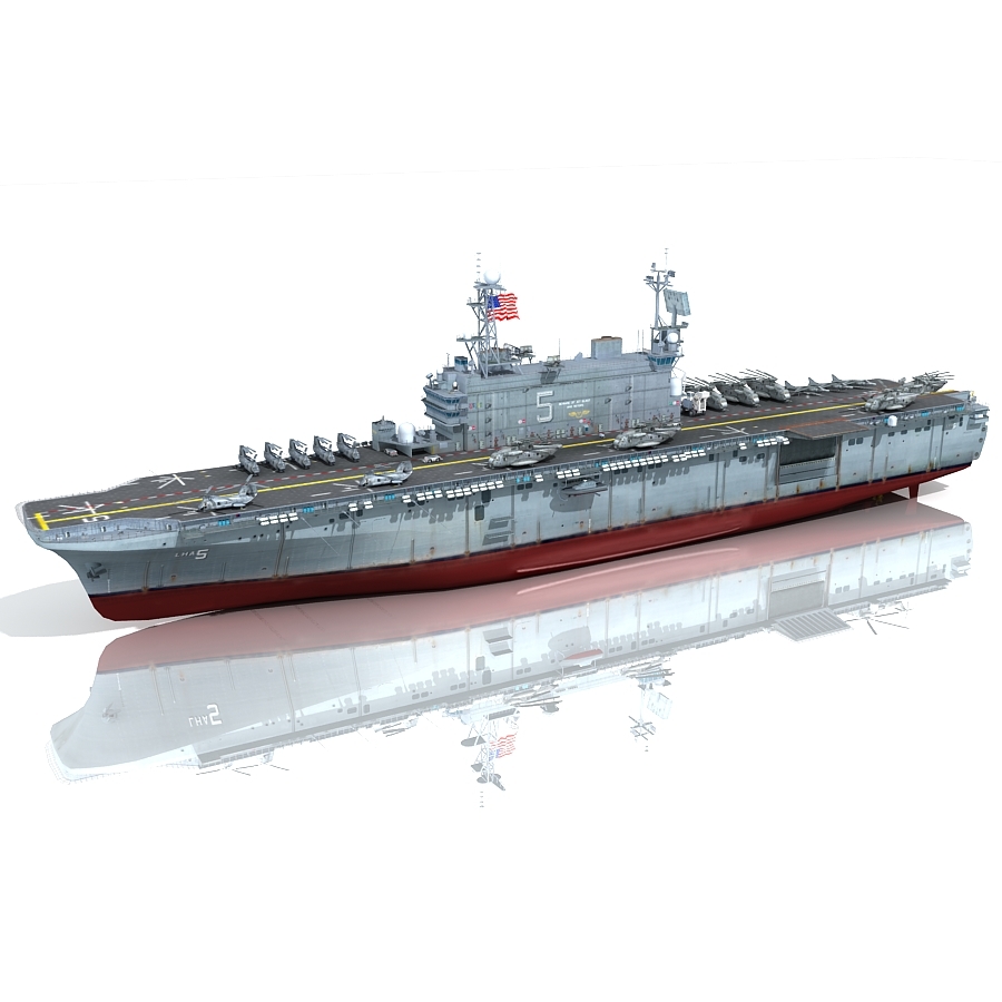 uss peleliu lha-5 u 3d max