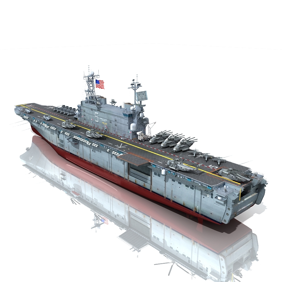 uss peleliu lha-5 u 3d max