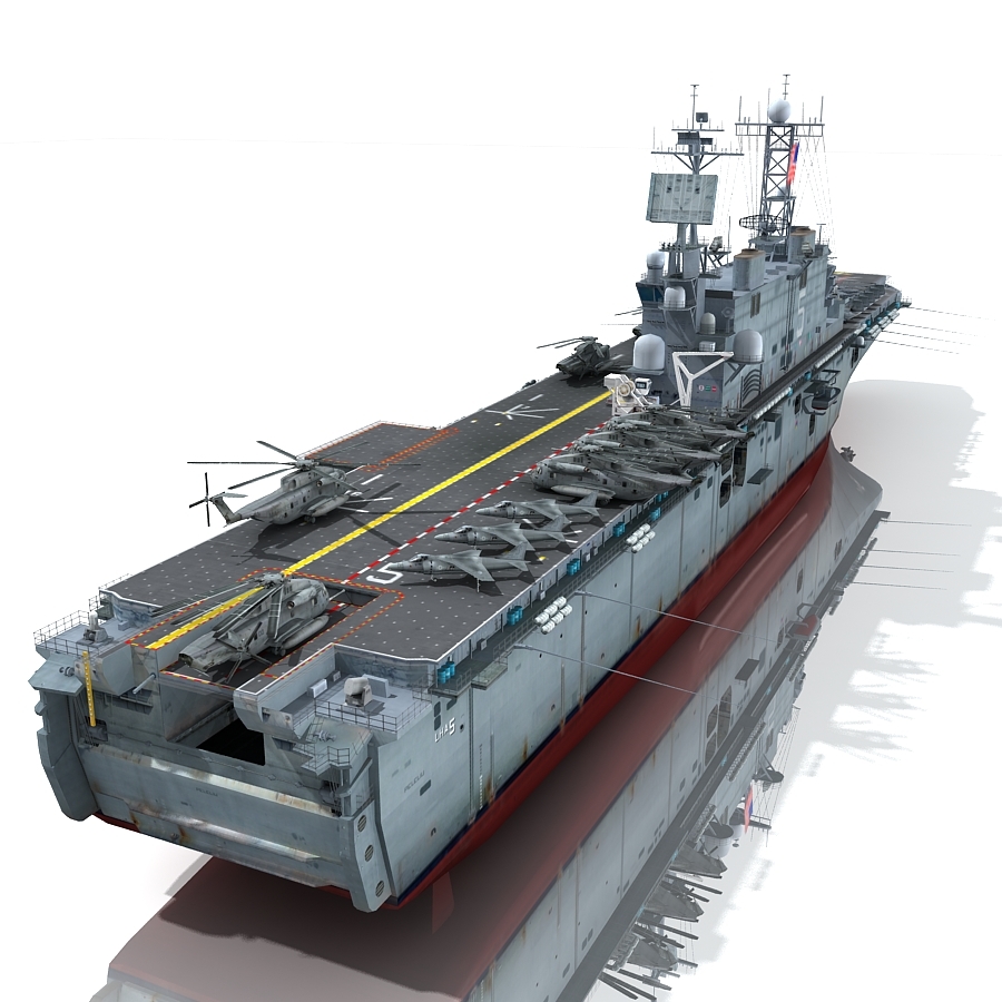 uss peleliu lha-5 u 3d max