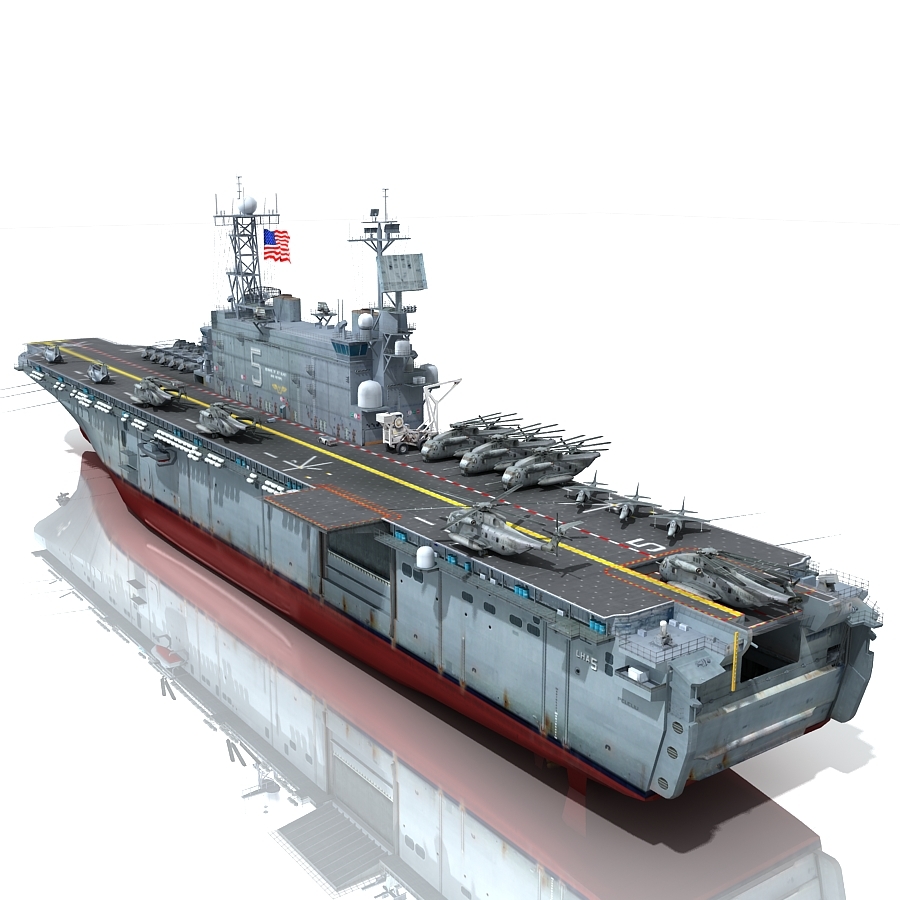 uss peleliu lha-5 u 3d max