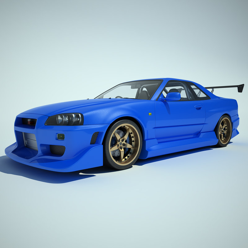 Nissan skyline 3d model