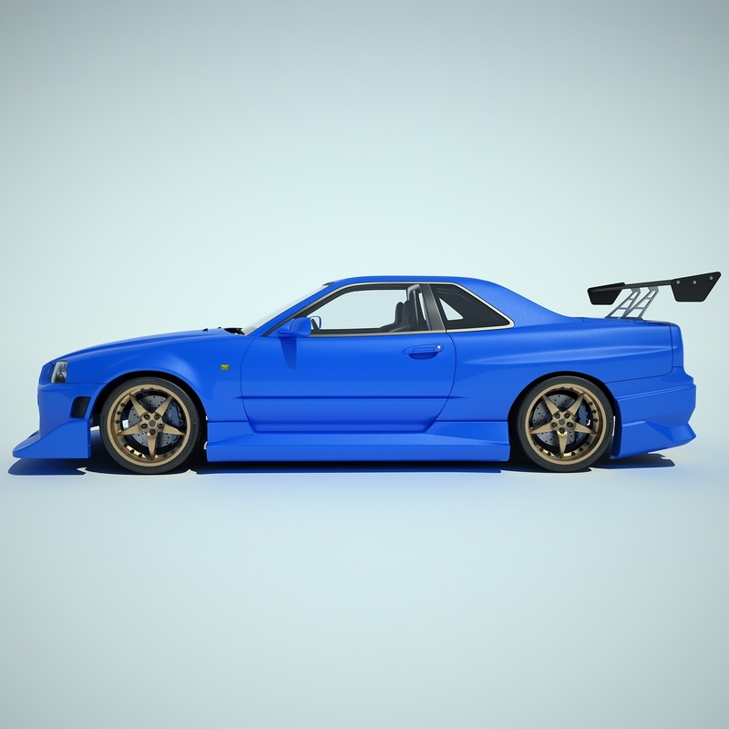 Nissan skyline 3d model